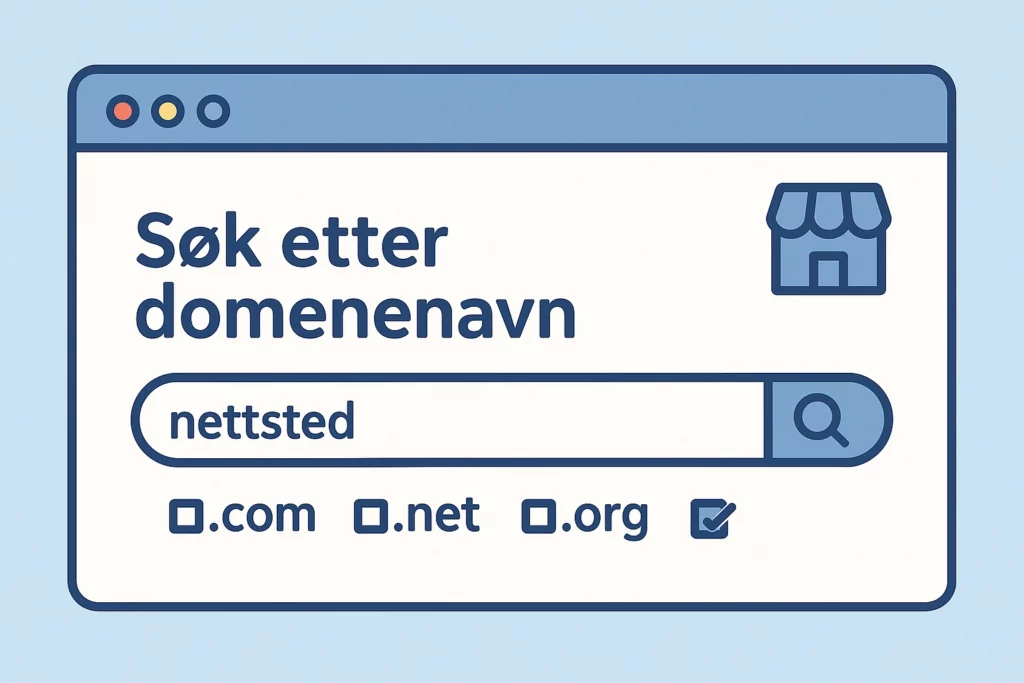 Søk etter domenenavn